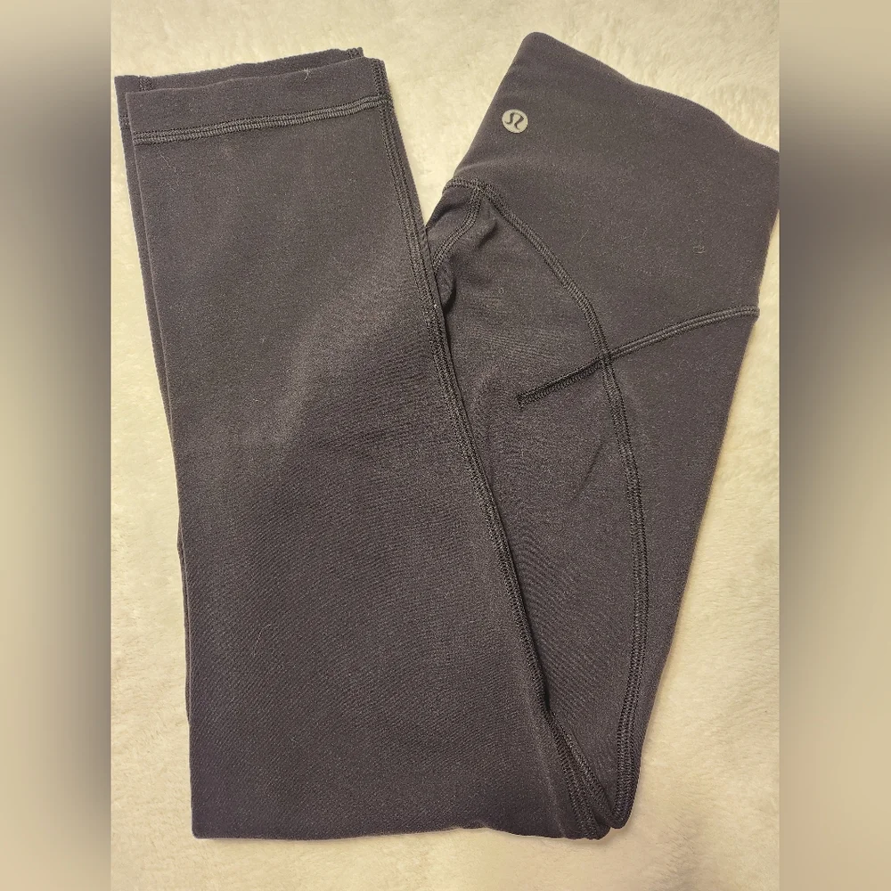 🍋🍋 Lululemon Get Centered High Rise Crop 21" Black 🍋🍋 - Picture 7 of 8